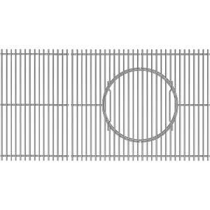 Outspark Gourmet BBQ System Grate Replacement Parts for Weber Genesis II 400 Genesis II LX 400 Series Grill,Cooking Grid for Weber Genesis II/LX E410 E435 E440 S410,66097 66089,Stainless Steel