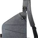 WANDER PLUS Anti Theft Crossbody Travel Bag for Women Men, Multi-Pocket Crossbody Bag, Slim Sling Bag