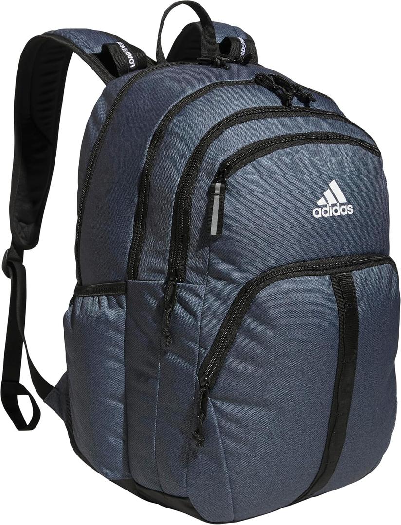 adidas Prime School Backpack 37L | Padded 17-In. Laptop Sleeve, Water-Bottle Pockets, LoadSpring Carry, Rolls With Your Suitcase, School Gym & Travel Ready