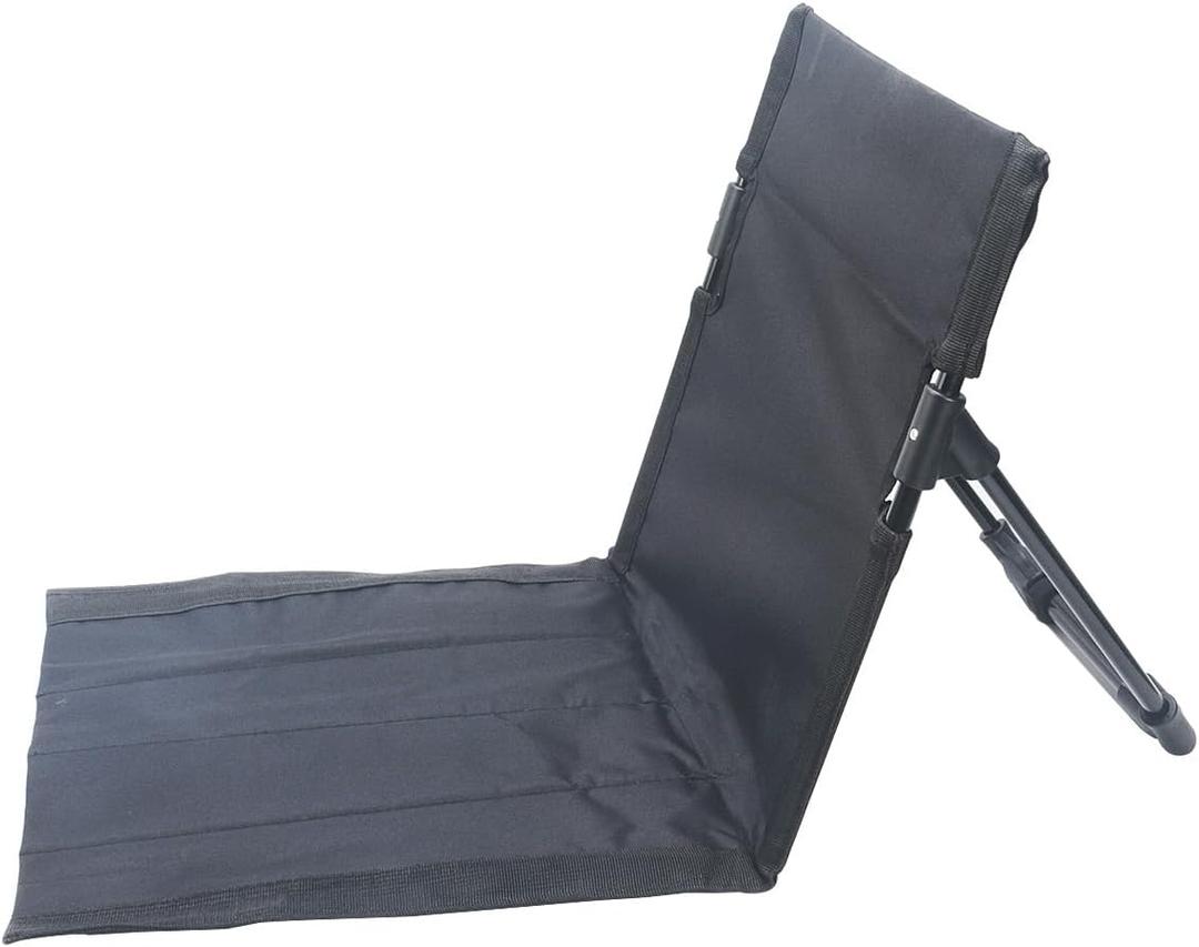 Outdoor Camping Backrest,Lightweight Foldable Chair,Park Leisure backrest,Beach Portable Single Lazy Chair,Aluminum Lazy Comfortable Backrest (Carbon Black), Large