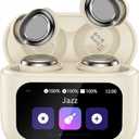 Sleep Earbuds Bluetooth in Ear Touch Screen Sleep Headphones, Small Design Mini Sleep Earbuds for Side Sleepers, 48H Playtime Sleep Earphones Clear Calls, Darkblack