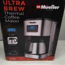 Mueller Ultra Brew Thermal Coffee Maker, 8 cup (34oz) Carafe, Keep Warm, Auto Shut-Off, LCD Display Coffee Machine, Programmable, Delay Brew Function, Stainless Steel
