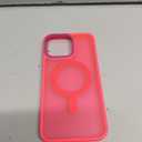 Newfuture Upgraded Magnetic for iPhone 15 Pro Max Case [Compatible with Magsafe] [Mil-Grade Protection], Pocket-Friendly, Slim Translucent Phone Case Cover for iPhone 15 Pro Max 6.7", Hot Pink