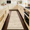 Washable Runner Rug 2x8 Runners for HallwaysVintage Kitchen Runner Rugs with Non-Slip Backing Hallway Runner Rugs,Ultra-Thin Carpet for Bedroom, Entryway,Bathroom,Laundry Room