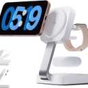 Traveling Wireless Mag-Safe Fast Charging Station,Magnetic 3 in 1 Charger with iPhone 17 16 15 14 13 12 Pro Max Plus,Apple Watch Series & Air pods 4 3 2 Pro-Gifts for Wife & Husband (White)