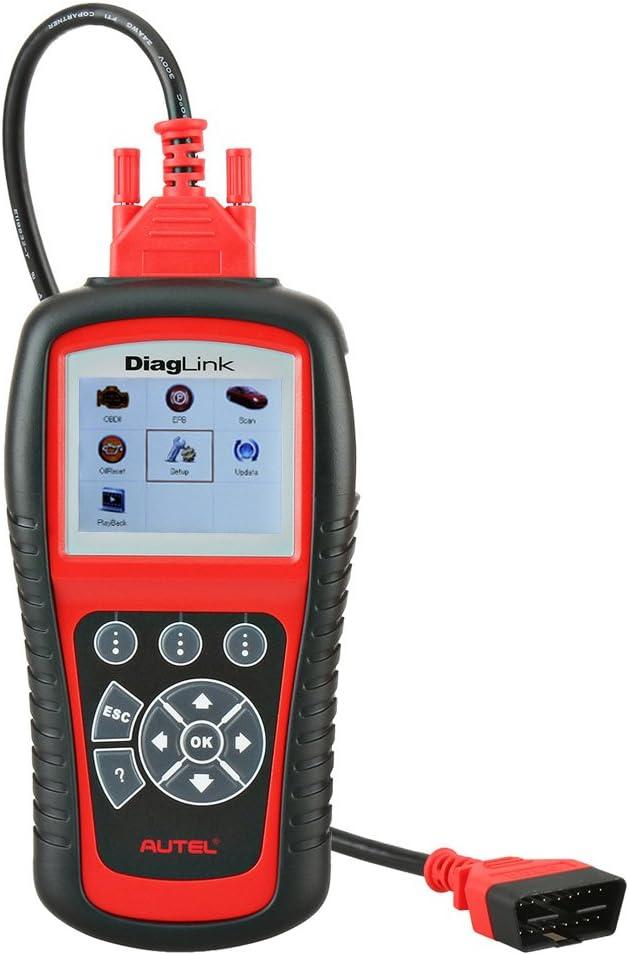 Autel Diaglink OBDII Code Reader Full Systems Diagnostic Scanner DIY Version of MD802 for Engine/Transmission/ABS/SRS/EPB/Oil Reset Service