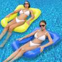 2 Pack Inflatable Pool Raft and Floats for Adults for Swimming Pool Loungers for Lake, Beach, and Pool Party Floats