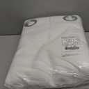 NICETOWN 100% Blackout Window Curtain Panels, Cold and Full Light Blocking Drapes with Black Liner for Nursery, 84 inches Drop Thermal Insulated Draperies (White, 2 Pieces, 52 Wide Each Panel)