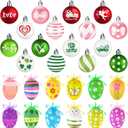 60PCS Ornaments for Valentine's Day St. Patrick's Day Easter Tree, Easter Hanging Egg Ornaments Baubles St Patrick's Day for Tree Holiday Hanging Decor
