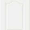 Built-in Cabinet Doors - Semicircular Cabinet Replacement Doors for Kitchen, Living Room, Bedroom, Bathroom and Other Scenarios - 22.5 Inch High (White, 16.25 Inches Wide)