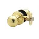 Copper Creek Passage Interior Door Knob – ANSI Grade-3 Certified, Modern Heavy Duty Handle, Easy Install and Reversible for Bedroom, Bathroom & Closets – Polished Brass (1 Pack)