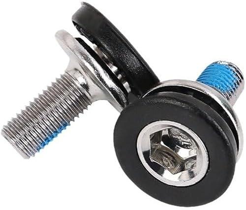 2PCS Bike 8mm Hex Crank Arm Fixing Bolts Screws with Caps - Capless Bottom Bracket Screws for Mountain and Road Bikes - Compatible with FSA, Suntour, Prowheel and More