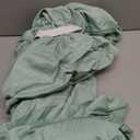 MR&HM King Fitted Sheet Only, Ultra-Soft Rayon Derived from Bamboo & Polyester Blend, Silky & Breathable, 15" Deep Pocket with Elastic Straps, Cooling Fitted Sheet for Hot Sleepers, Sage Green