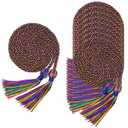 8 Pack Rainbow Graduation Honor Ropes Cords Bulk, Yarn Honor Cords with Tassel for High School Bachelor Gown College Graduation 2026