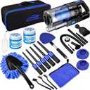 17pcs Car Detailing Kit Interior Cleaner, Car Interior Cleaning Kit with Handheld Car Vacuum, Car Detailing Brushes, Windshield Cleaning Tool, Car Cleaning Supplies, Car Accessories for Men, Women