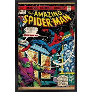 Trends International Marvel Comics - Spider-Man - Cover #137 Wall Poster, 22.375" x 34", Black Framed Version