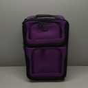U.S. Traveler Rio Carry-on Luggage, Lightweight Softside Suitcase, Rolling 20" Carry On Luggage (4 Wheel Set)