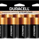 Duracell Coppertop D Batteries, 8 Count (Pack of 1), D Battery with Long-Lasting Power, All-Purpose Alkaline Battery for Household and Office Devices