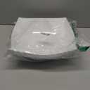 PLASTICPRO Disposable 128 ounce Square Serving Bowls, Party Snack or Salad Bowl, Extra Large Plastic Elegant White Pack of 4