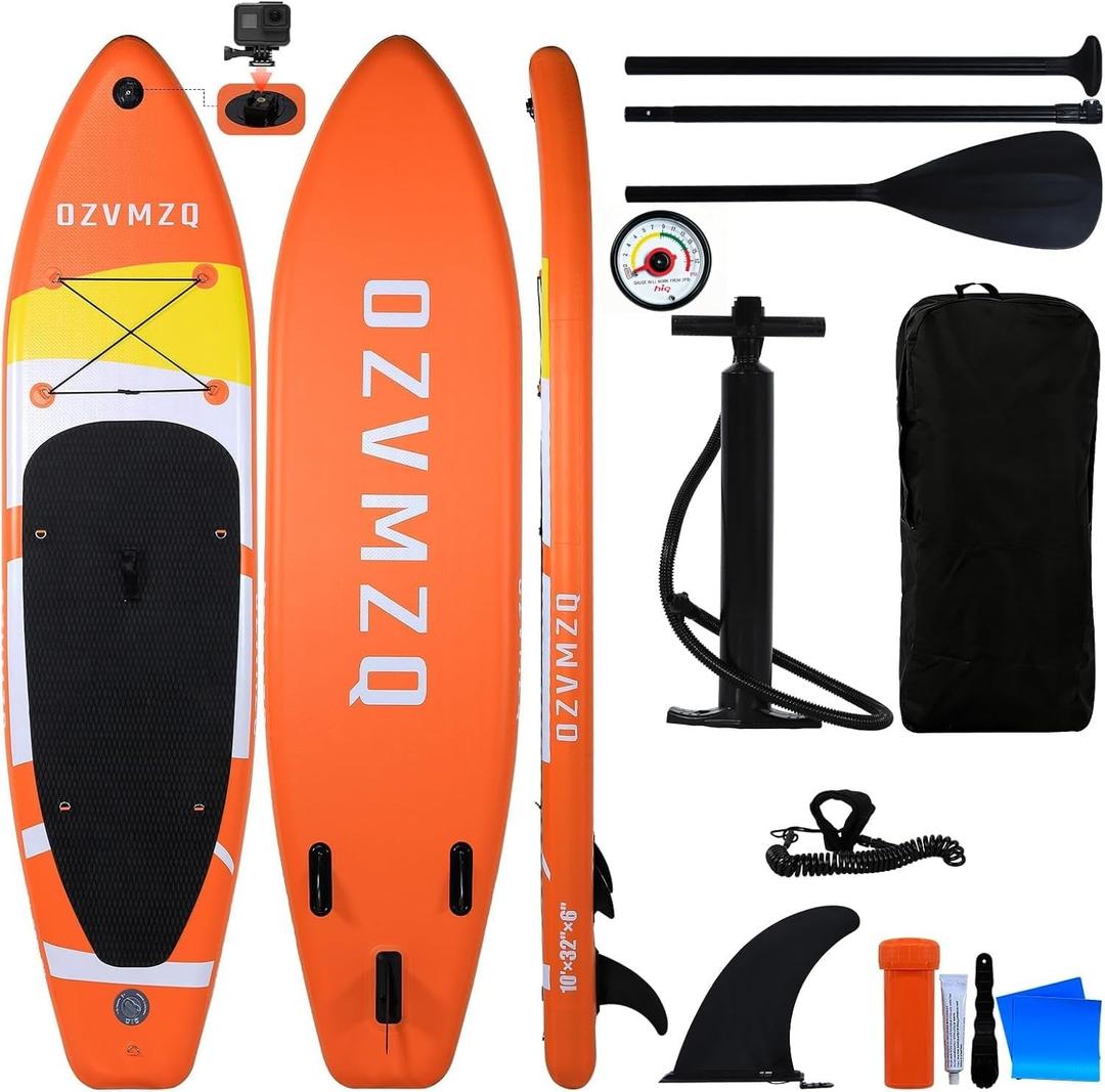 Standup Paddle Board Inflatable paddleboards Adults sup Stand up Blow up Tabla (Orange)