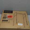 Toilet Safety Rails, Adjustable Toilet Frame for Elderly, Seniors, Handicap & Disabled, Foldable Handicap Toilet Handles Fit Any Toilets (300 LB) (Gray)