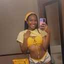 ZAFUL Women's Cheeky Bikini Set 2 Piece Sexy String High Cut Swimsuits Lace Up Tie Side Bathing Suits 2025 (Yellow)