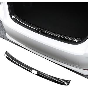 BLOPER Stainless Steel Car Inside Rear Bumper Projector Guard for (Toyota Corolla A Carbon Fibe2019-2024)