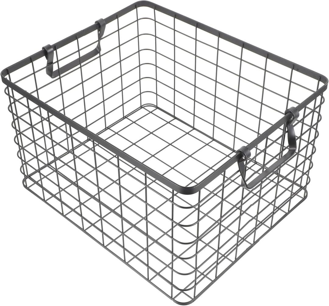 Metal Firewood Storage Basket Easy to Clean Portable Design for Camping Picnics