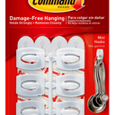 Command  Outdoor Light Clips, 18 Pcs + Mini Hooks 6 Pcs, 4 Ct Sticky Hooks
