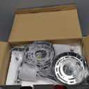 Black Battery Operated Wall Sconces Set of 2, Rechargeable Wireless Wall Lights with Milky White Frosted Glass Shade, 12 RGB and 3CCT Dimmable, Wall Lamps with Remote for Bedroom Living Room Hallway