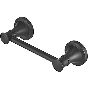 Hoimpro Wall Mounted Rustproof Toilet Tissue Paper Holder Bathroom Accessories Toilet roll Paper Hanger, Black