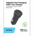 Cell Candy Adaptive Fast Charging USB C Car Charger 20W
