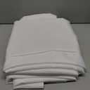 2 Wide Polyester Poplin Fabric by The Yard - Tablecloth, Backdrop, Party Decoration Etc, Fabric 6" × 10"  (White)