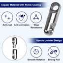 OROOTL Heavy Duty Fishing Swivels, 10pcs Ball Bearing Swivels Fishing Saltwater Barrel Swivels Heavy Duty Swivel Wind On Swivels for Sea Ocean Saltwater Fishing Connectors Tackle