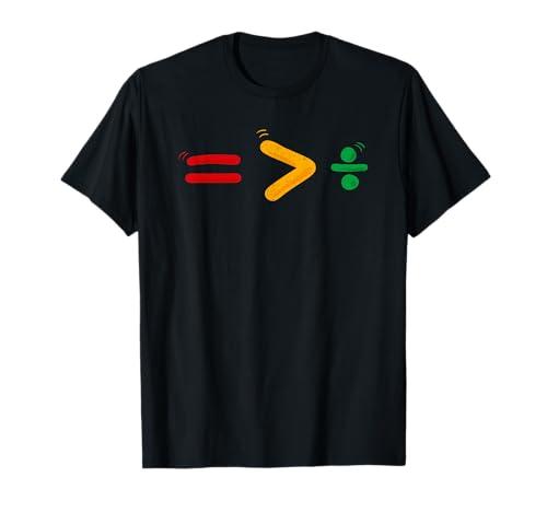 Juneteenth Equality Is Greater Than Division Afro Men Women T-Shirt 6XL Tall, Black  Juneteenth Equality Is Greater Than Division Afro Men Women T-Shirt 6XL Tall, Black