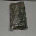 Linen Fringed Throw Pillow Cover - Soft Cozy Boho Cushion Covers with Tassel for Couch Sofa Farmhouse Natural Decor Burlap Pillowcase, Green 18x18 Inches