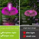AcaJoe Solar Lights Outdoor 3 Pack 7 Colors Changing Jellyfish Solar Garden Lights Outside Waterproof for Yard Pathway Lawn Festival Wedding Party Decoration