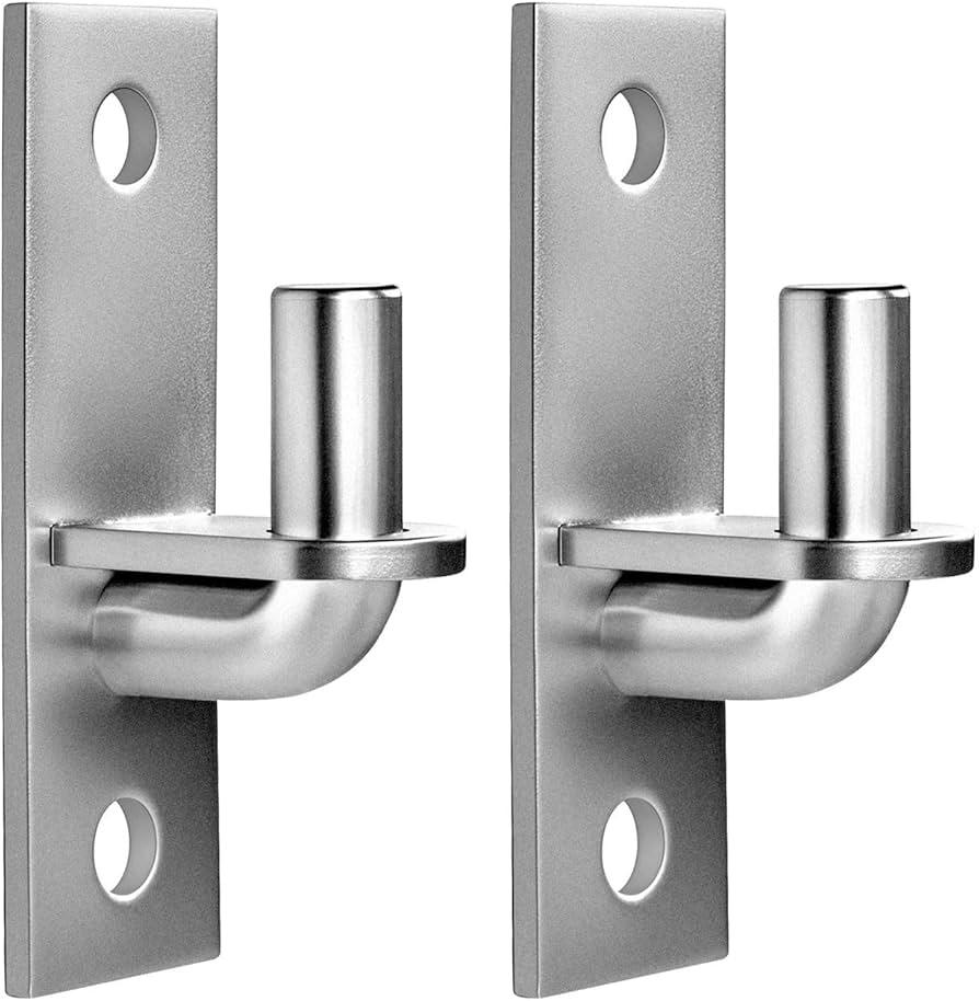 Wall Mount Gate Hinges, 2 Pack Farm & Chain Link Gate Hinges with 5/8" Hinge Pin, Heavy Duty Wall Plate Hinges for Fence Posts(Screws Not Included)