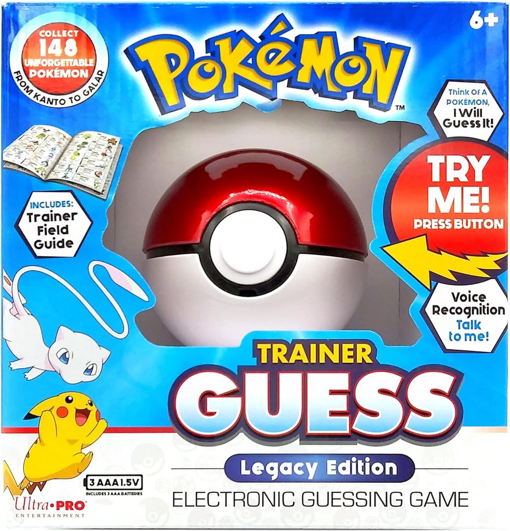Pokemon Trainer Guess Legacy's Edition Toy, I Will Guess It! Electronic Voice Recognition Guessing Brain Game Pokemon Go Digital Travel Board Games Toys