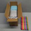 LNYZQUS 50 Pack 1.5lb Small Baking Pans with Lids, 7 x 5 Aluminum Foil Containers Individual Cake Tins,24oz Heavy Duty Takeout Leftover Containers Meal Prep Holders Boxes for Oven-Blue