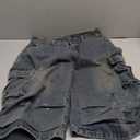 FCOOLYEET Mens Camo Jeans Shorts Y2k Baggy Long Jorts Camouflage Denim Cargo Shorts for Men (Small, Blue)