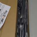 ALLZONE Adjustable Tension Curtain Rod, 42 to 78 Inches, Spring Loaded Curtain Rods No Drilling, Renter Friendly Tension Rod for Windows, Shower, Closet, No Drill, NonSlip, Black