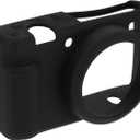 Camera Soft Silicone Protective Case Lightweight Camera Protective Cover Compatible with Sony ZV1F ZV-1F ZV-1 II, Black