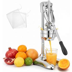 Commercial Manual Juicer, Heavy Duty Hand Press Juice Extractor