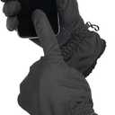 Heat Logic Thermal Winter Gloves, Touchscreen Compatible with Fleece Lining For Cold Weather, Water-Resistant Hiking Gloves (Small-Medium)