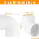 10PCS 1-1/2 PVC Fittings 90 Degree Elbow 2 Way PVC Pipe Fittings Right Angle Elbow PVC Adapter Furniture Build Grade PVC Pipe Adapter Fittings SCH40 PVC Corner Fittings