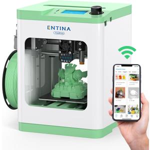 Tina2S 3D Printer with WiFi Cloud Printing, Fully Assembled and Mini 3D Printer for Beginners and Kids with Auto Leveling, High Precision, Quiet 3D Printers with App Control, Ideal for STEM Teaching