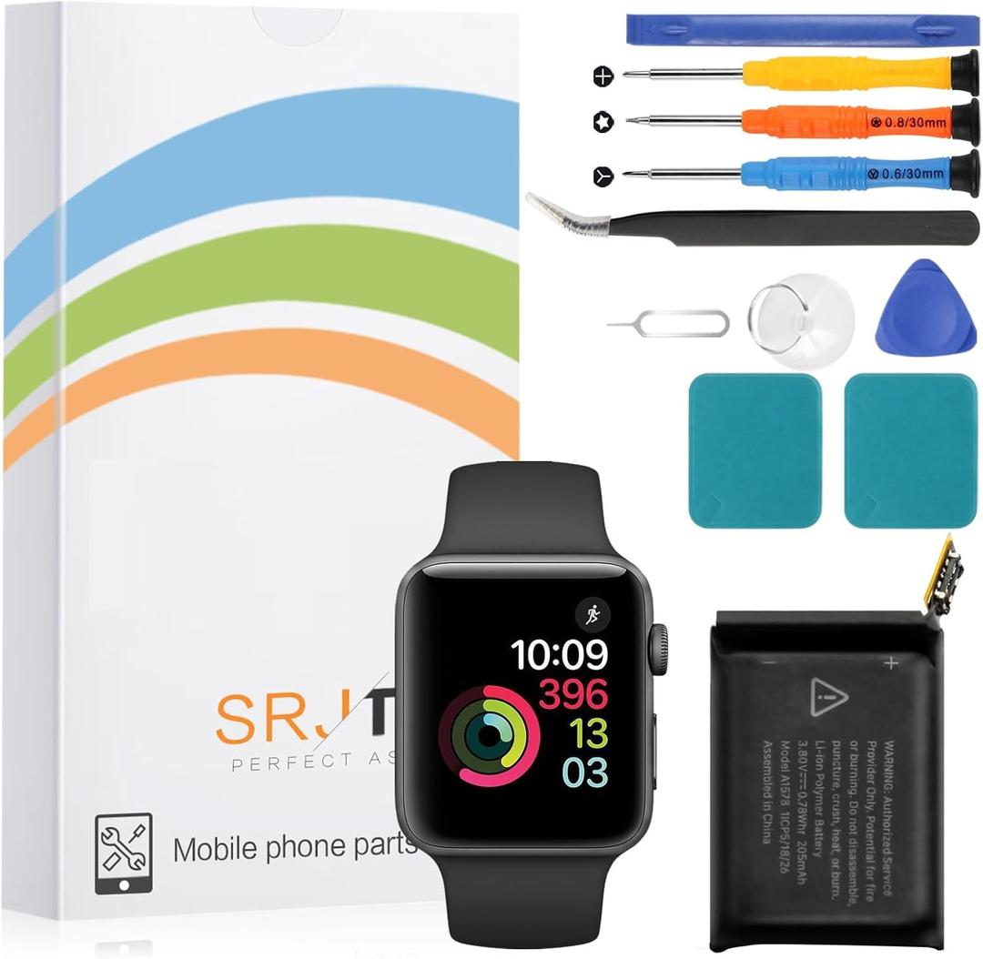 Battery Replacement for Apple watch Series 1 38mm A1578 A1802 A1553 for Iwatch Series 1 Iwatch 1st Generation battery Standard Capacity Battery Include Complete Repair Tools kit