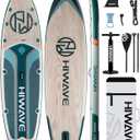 Inflatable Paddle Board 11 '* 34 "* 6" Extra Wide Sup Board, 450lb Capicity Paddle Board for Adults, Suitable for Sea and Lakes, 2+1Family Board