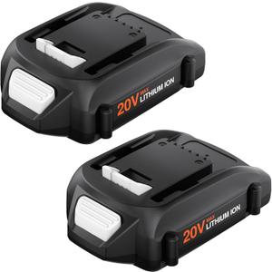 FSKE 2Pack 3.0Ah Replacement for Worx 20V Battery WA3520 WA3525 WA3575 etc